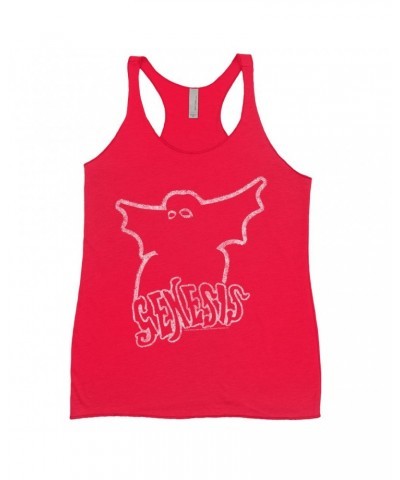 Genesis Ladies' Tank Top | Band Logo With Ghost Distressed Shirt $12.74 Shirts