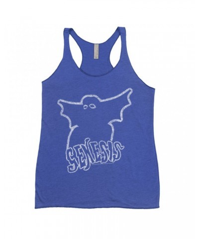 Genesis Ladies' Tank Top | Band Logo With Ghost Distressed Shirt $12.74 Shirts