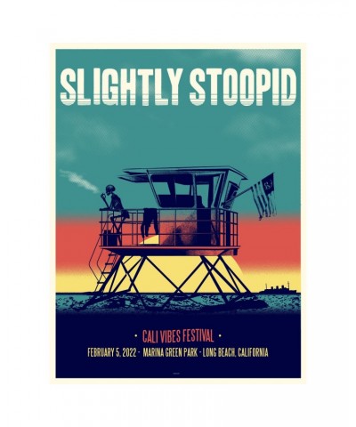 Slightly Stoopid Cali-Vibes 2022 Event Poster $12.25 Decor