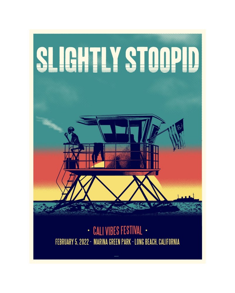 Slightly Stoopid Cali-Vibes 2022 Event Poster $12.25 Decor