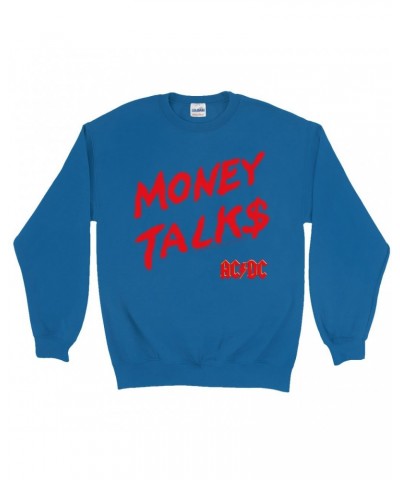 AC/DC Sweatshirt | Money Talks Spray Paint Image Sweatshirt $11.88 Sweatshirts