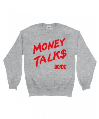 AC/DC Sweatshirt | Money Talks Spray Paint Image Sweatshirt $11.88 Sweatshirts