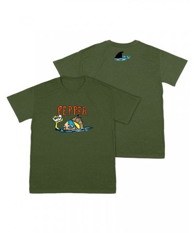 Pepper Makai Danny Military Green Tee $14.40 Shirts